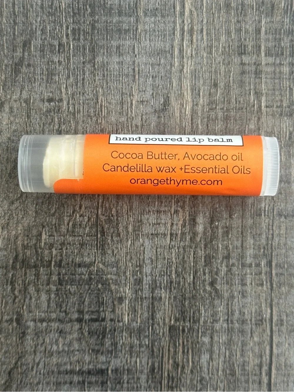 💞 New Orange Thyme Bath Apothecary Blood Orange Hand Poured Lip Balm